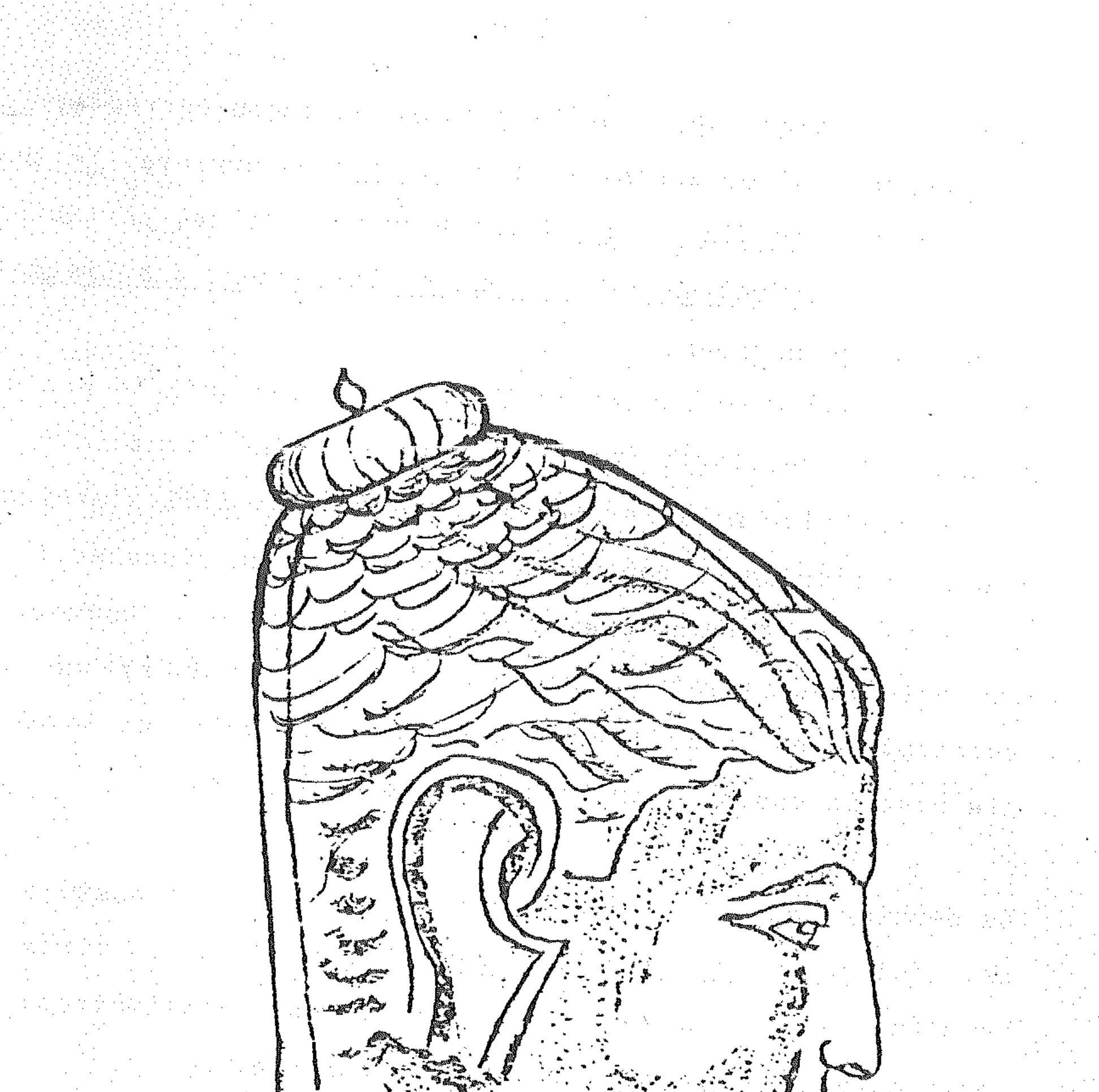 Tête de Bouddha de profil : chignon en haut du crâne, oreille bien dessinée, visage serein — illustration emblématique de la posture optimale d’écoute